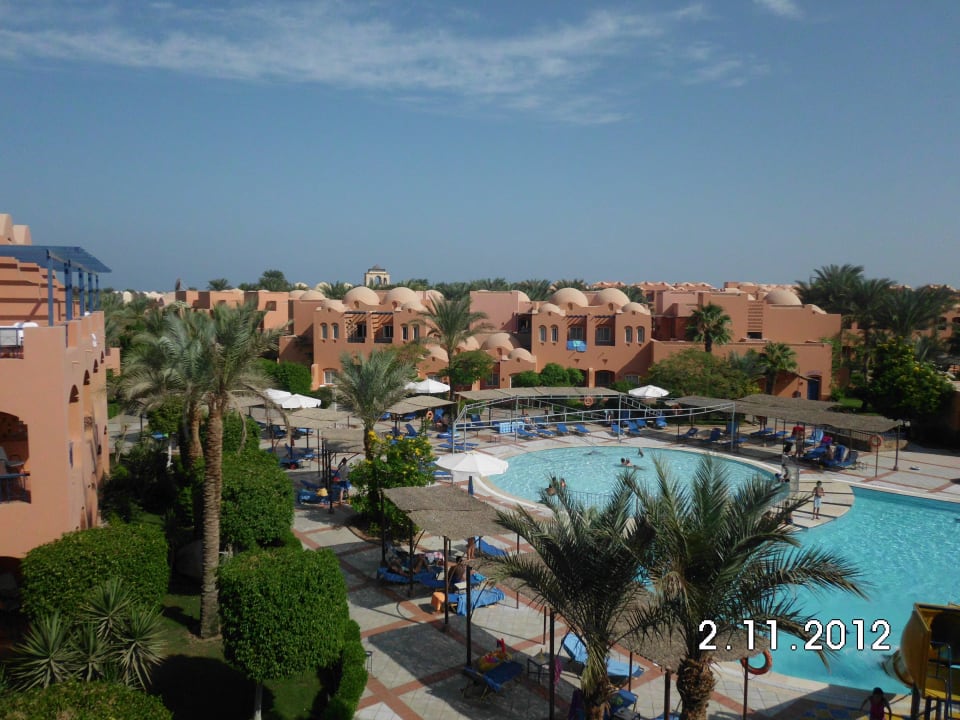 Familypool von oben gesehen Jaz Makadi Oasis Resort