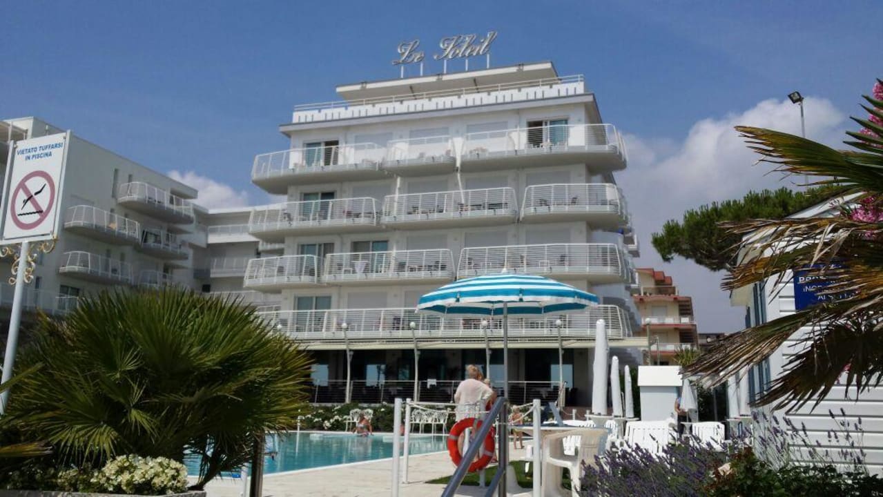 Vom Strand aus Hotel Le Soleil