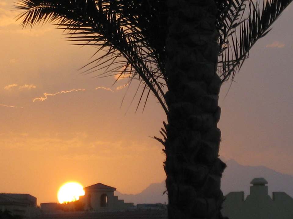 Vom Zimmer aus Sonnenuntergang Stella Beach Resort & Spa Makadi Bay