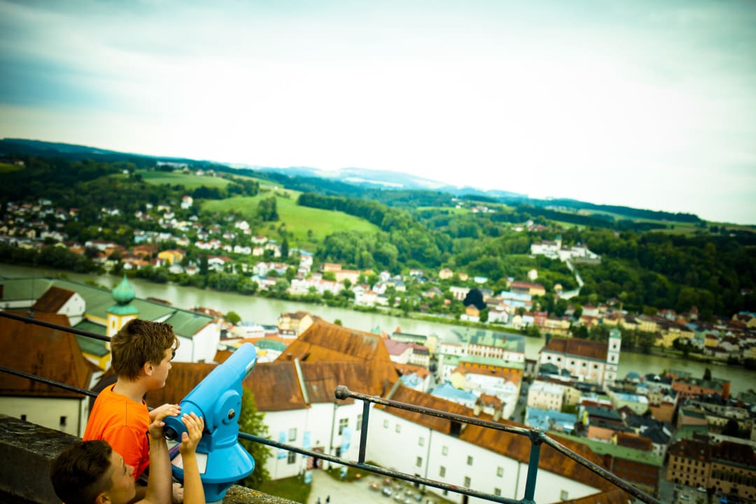 Traumhafter Überblick über die Dreiflüssestadt Jugendherberge Passau