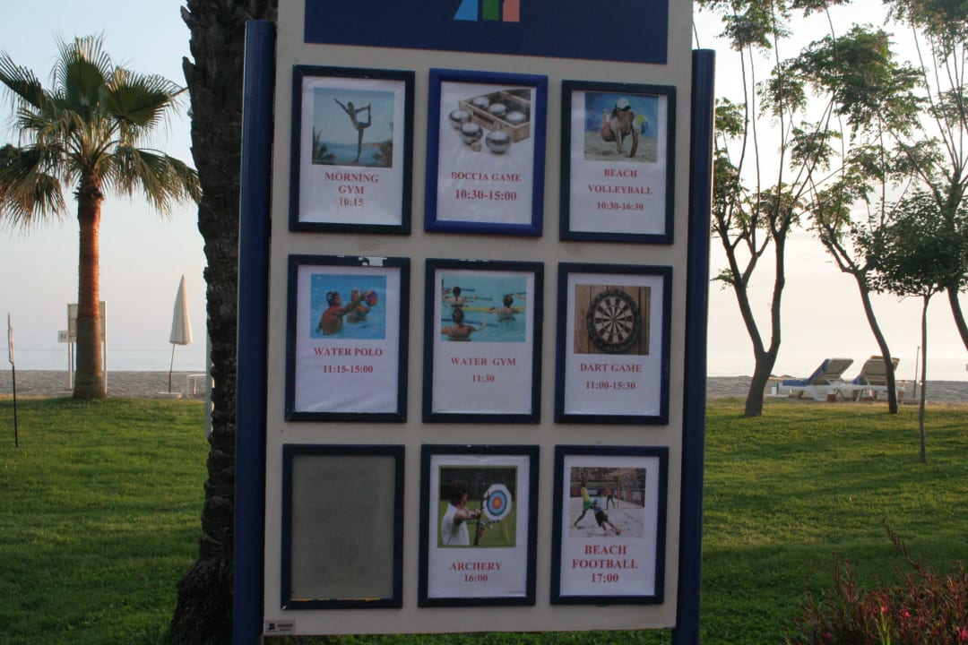 Übersicht über Aktivitäten Labranda Alantur Resort