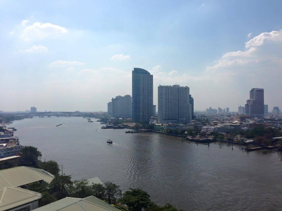 Blick vom Zimmer Chatrium Hotel Riverside Bangkok
