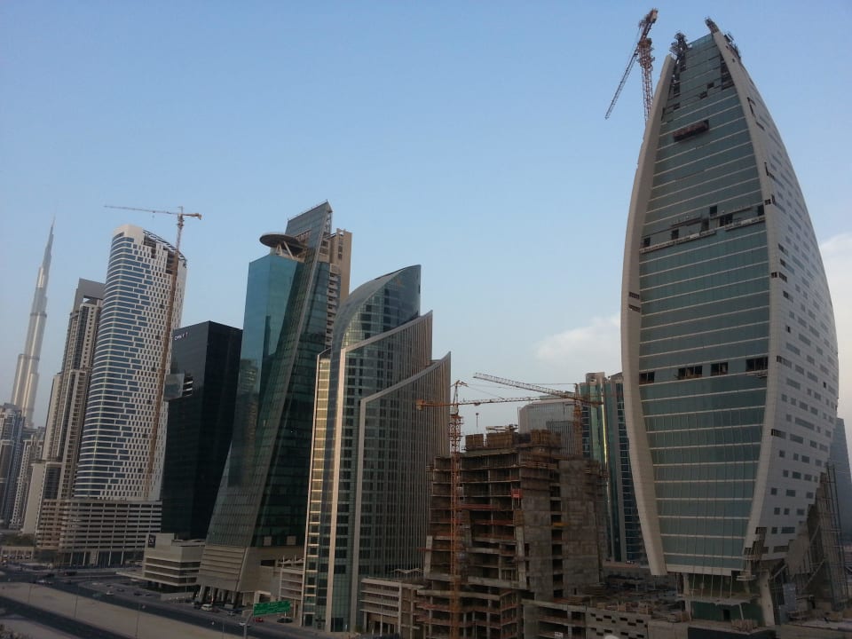 Ausblick vom Pool JW Marriott Marquis Hotel Dubai