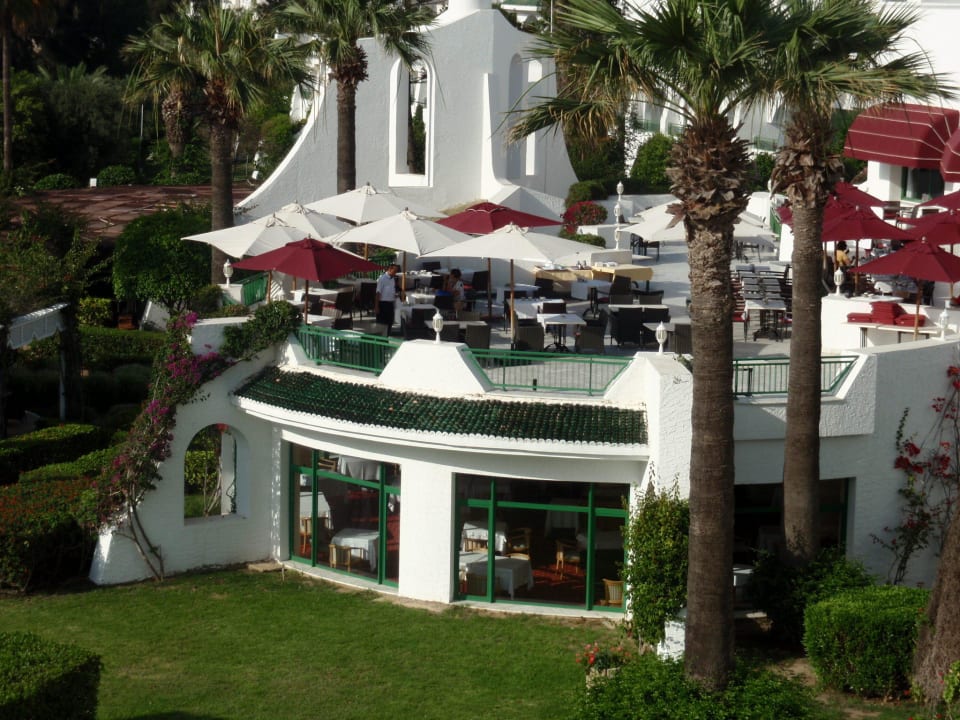 Frühstücksterrasse, ein guter Start in den Tag Hotel Hasdrubal Thalassa