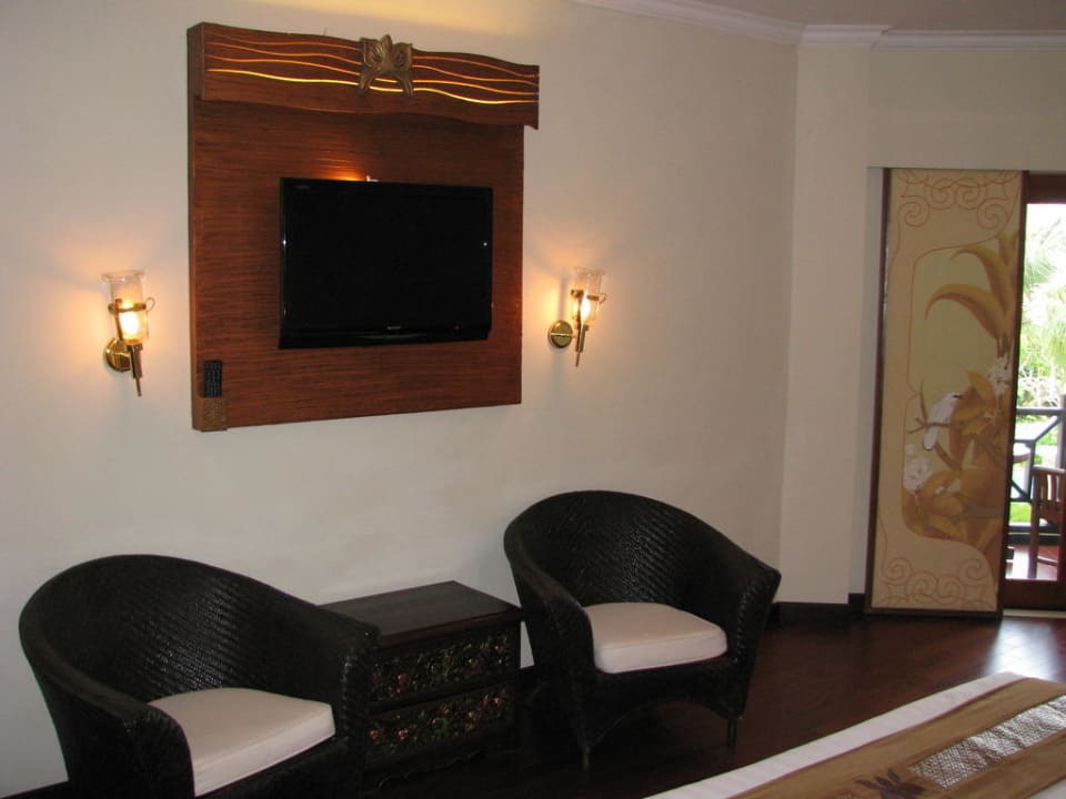 LCD im Meerblickzimmer Hotel Grand Mirage Resort & Thalasso Bali