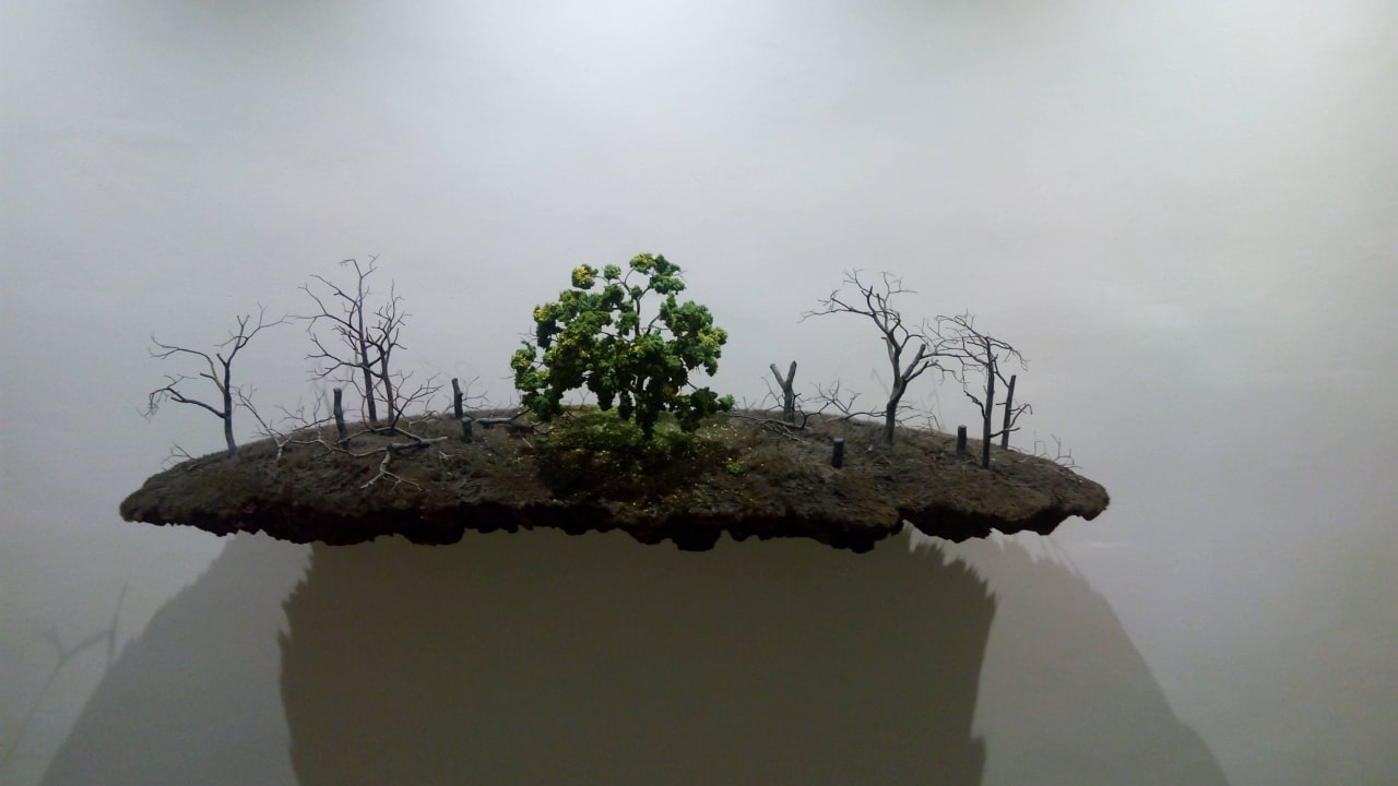 Kunstvolles Werk in der Lobby HM Balanguera Beach