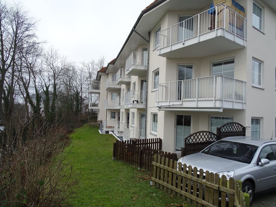 Blick von der Rückseite Residenz am Yachthafen