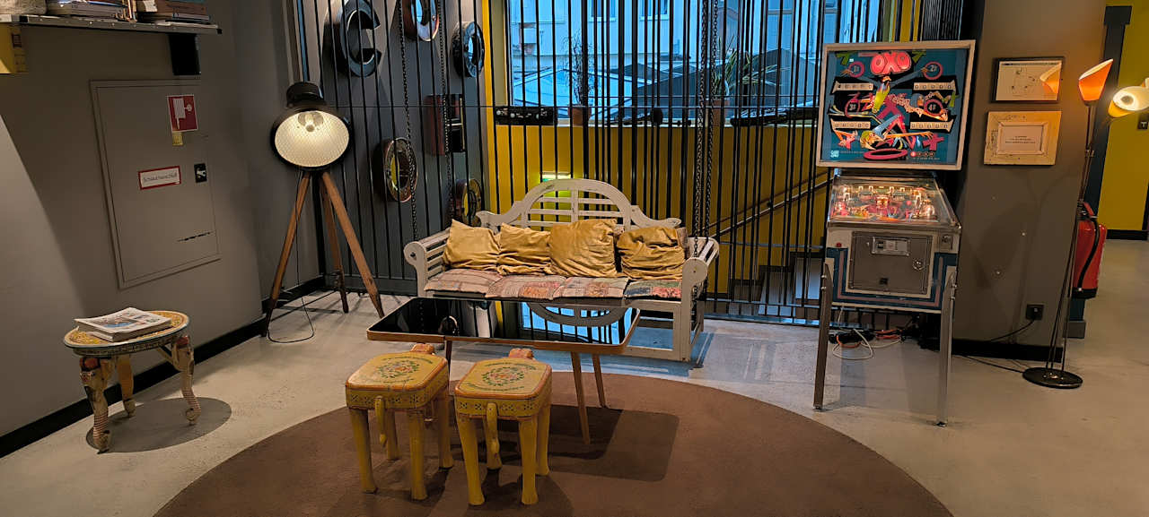 Lobby 25hours Hotel Wien beim MuseumsQuartier