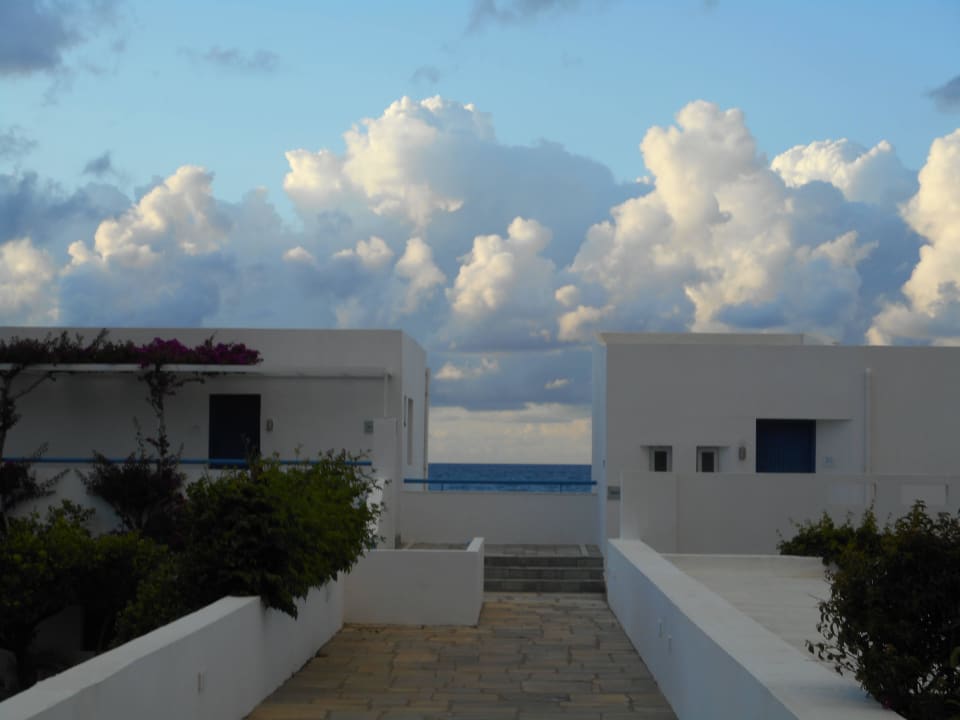 Ausblick vom Treppenhaus Lyttos Beach Hotel