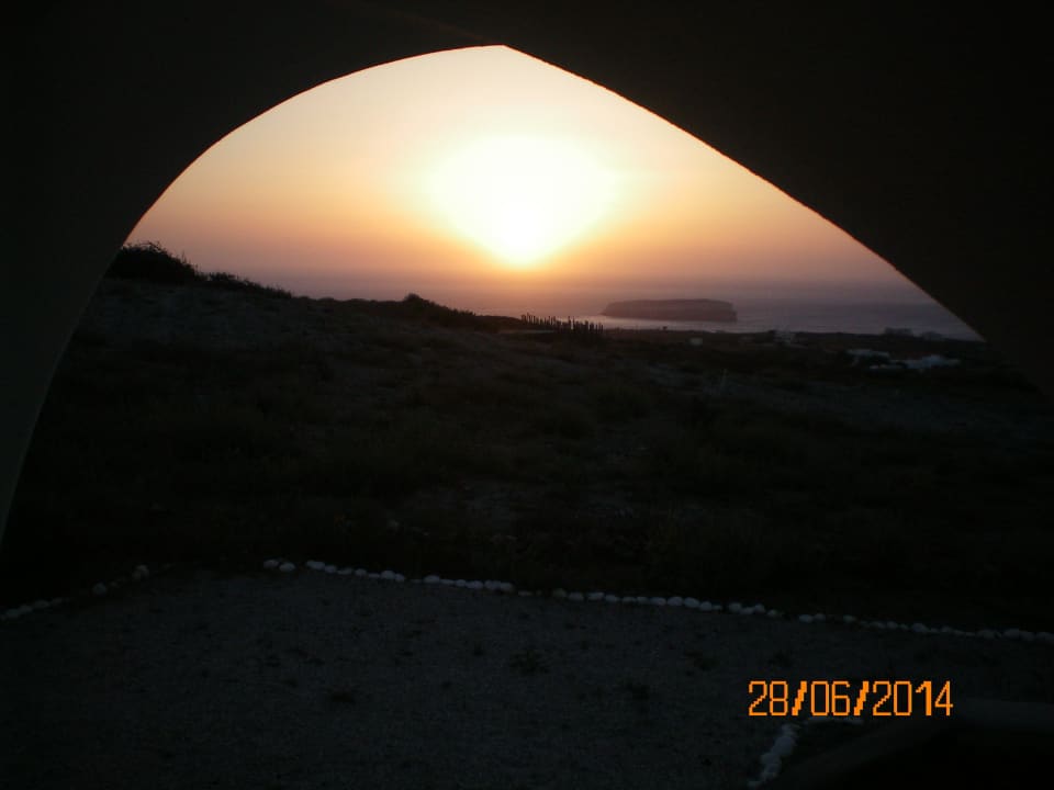 Sonnenuntergang aus dem Zimmer Kalestesia Suites