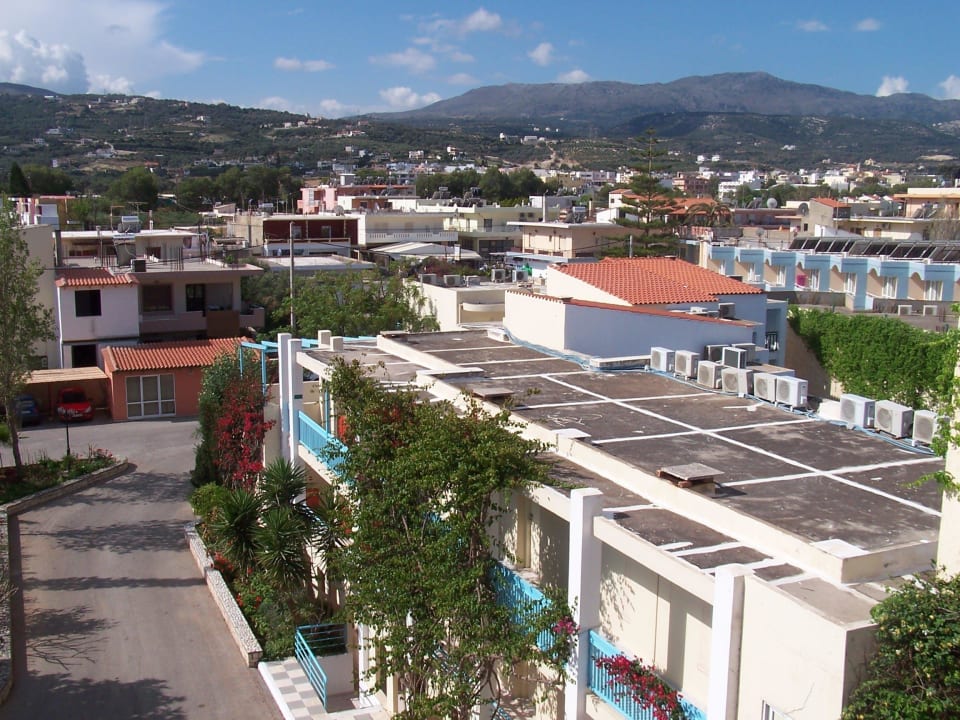 Ausblick auf die Zufahrt Golden Beach Rethymnon