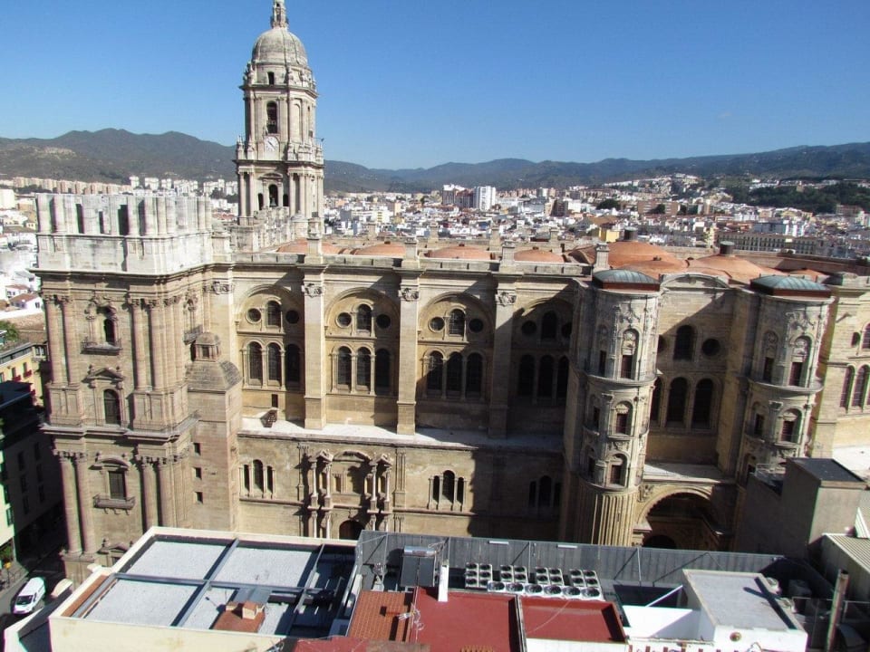 View from rooftop Hotel Ac Malaga Palacio
