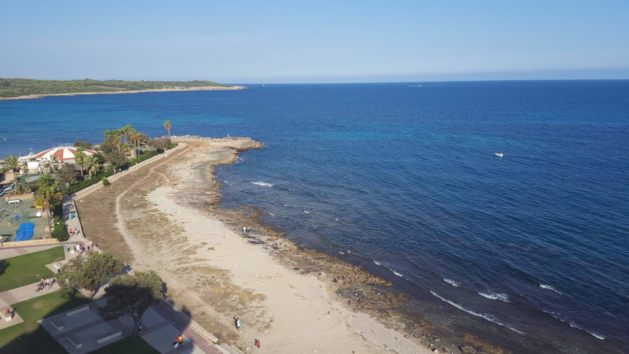 Von der Dachterrasse Richtung Steg Aparthotel Playa Dorada