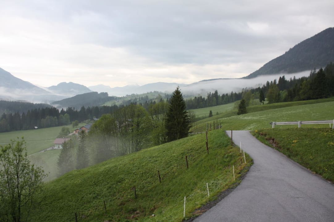 Morgenstimmung Ausblick Balkon Ferienwohnung 2 Appartements Haus Schipplegg & Ferienhütte Schipplbadstube