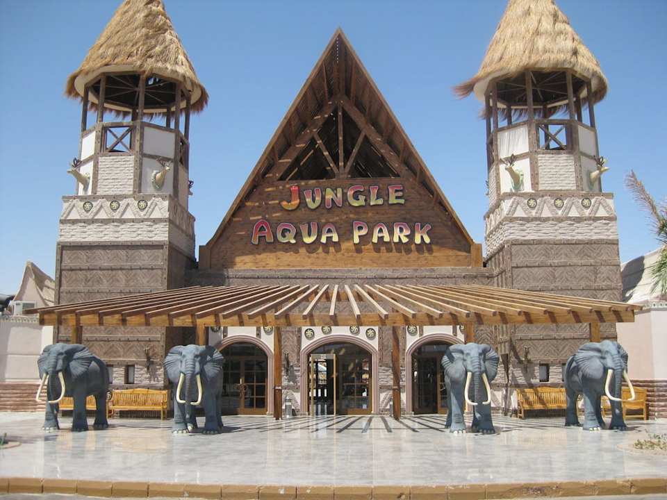 Eingang zum Aquapark Pickalbatros Jungle Aqua Park Resort - Neverland Hurghada