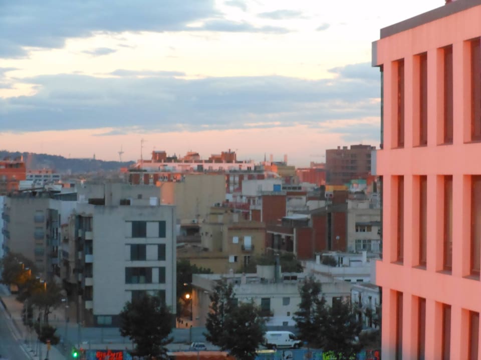 Ausblick auf den Montjuic Eurohotel Diagonal Port