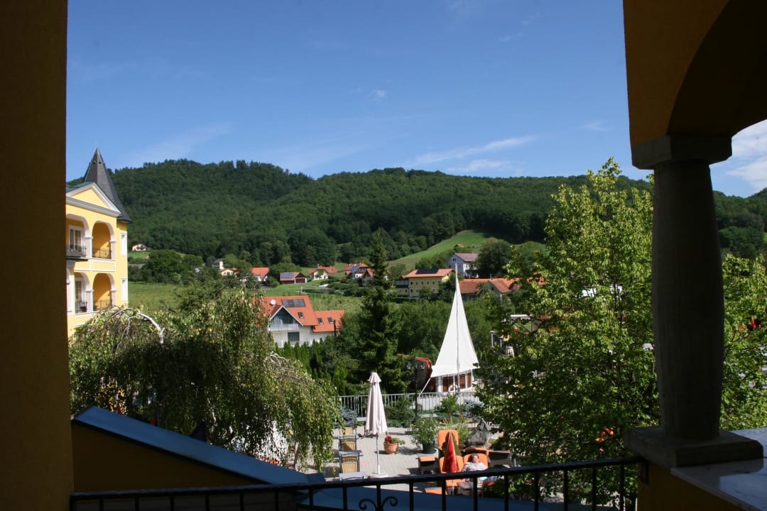 Aussicht vom Zimmer Schlössl Hotel Kindl