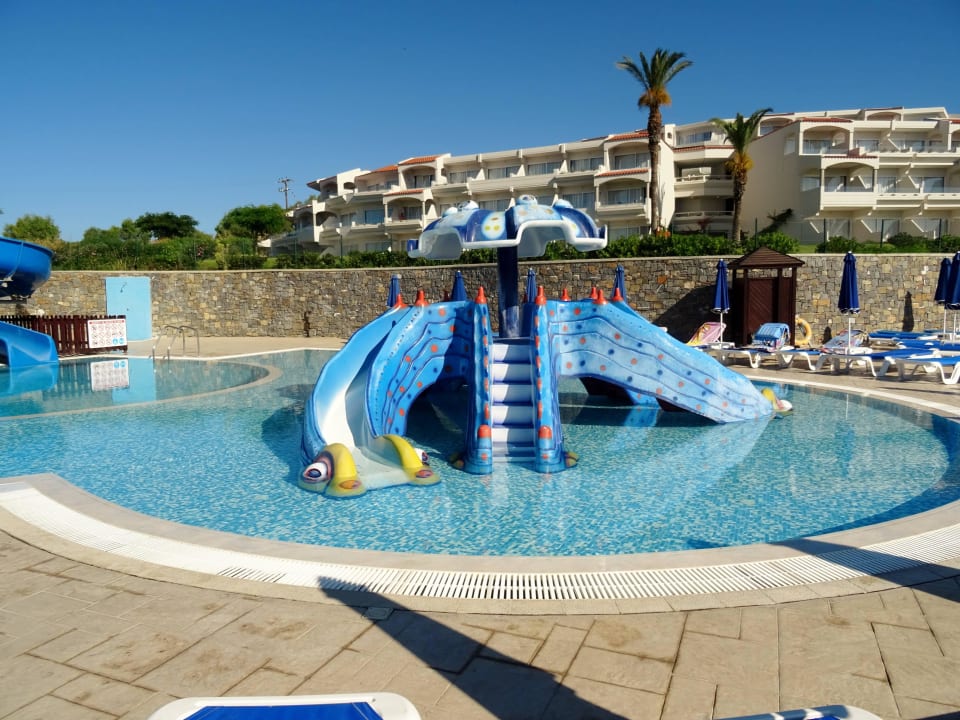 Pool mit Wasserrutschen Rodos Princess Beach Hotel & Spa
