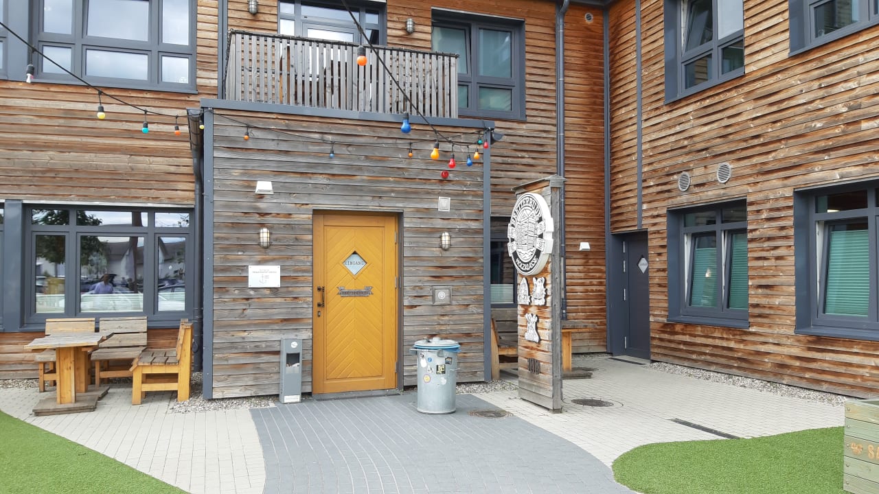 Außenansicht Bretterbude Heiligenhafen