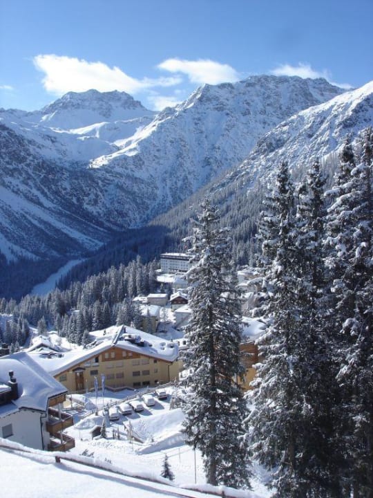 Ausblick Südseite Waldhotel Arosa