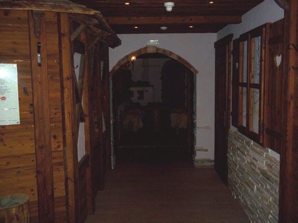 Zugangsbereich "Almsauna" Alphotel Tyrol