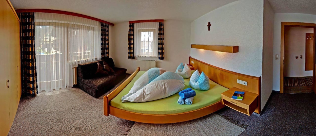 Ferienwohnung Vilsalpsee Schlafraum Ferienpension Christl