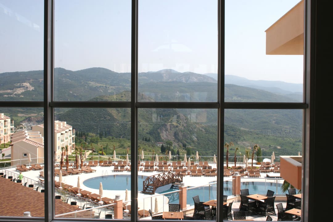 Blick von der Lobby Unique Residence Hotel Golf & Spa