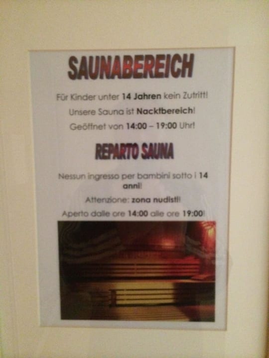 Sauna des z. Resort gehörenden Ht. Schwefelbad Schenna Resort Hotel Rosengarten