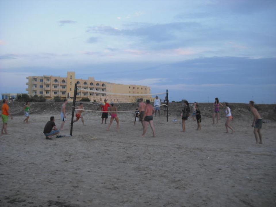 Volleyballplatz am Strand Hotel Rosa Beach