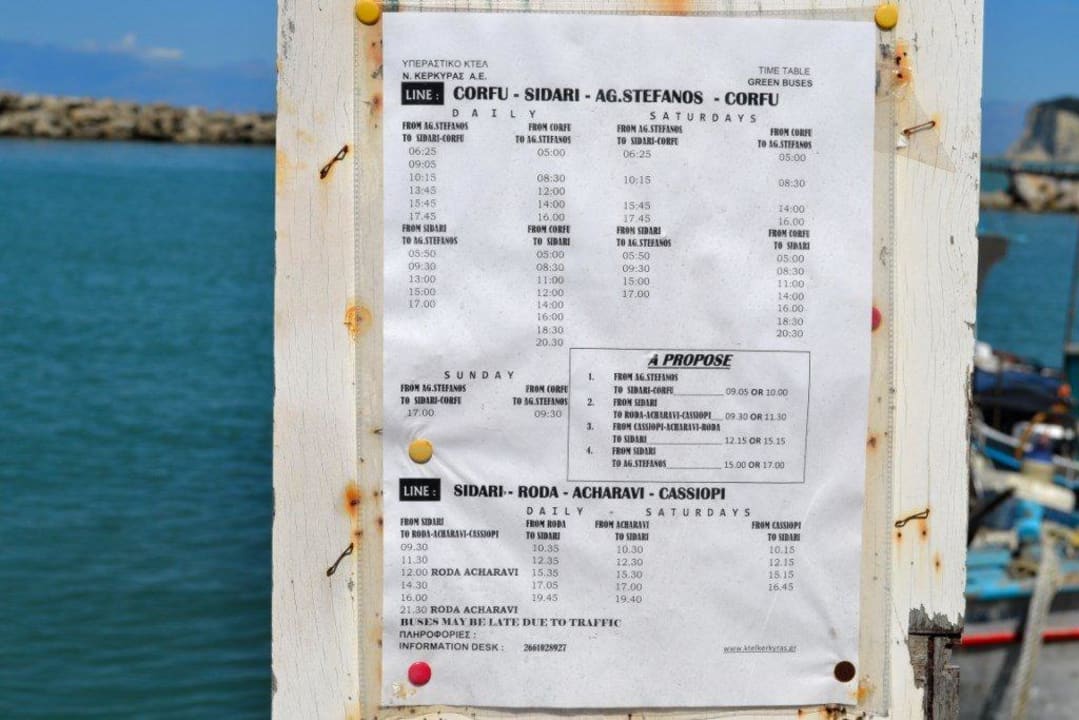 Rozkład jazdy autobusów z Agios Stefanos Hotel AKTI Arilla