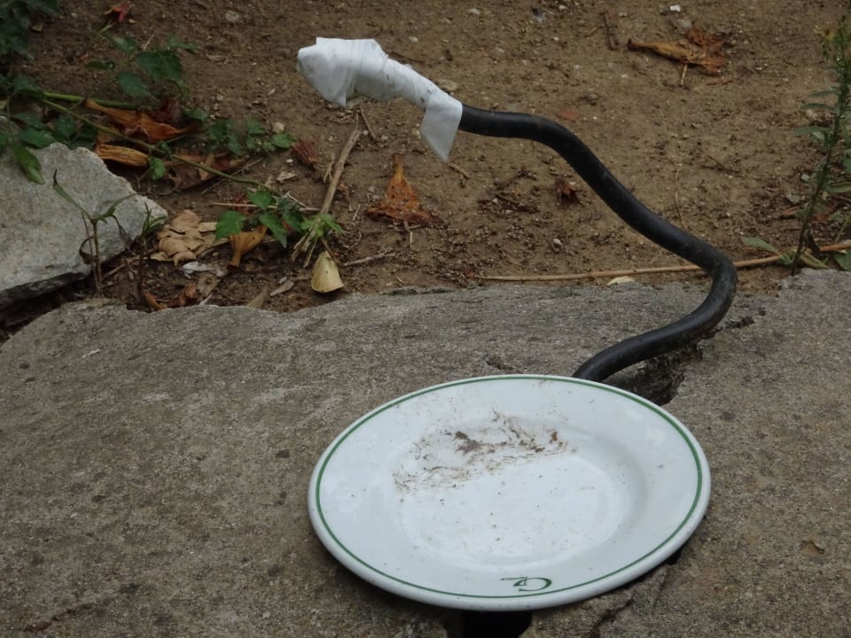 Starkstromkabel liegt frei Hotel Athos Palace