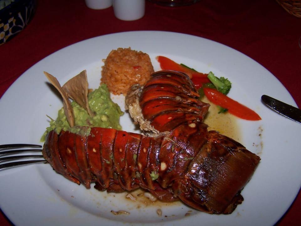 Languste im Sarape-Restaurant Grand Oasis Tulum Riviera - All Inclusive