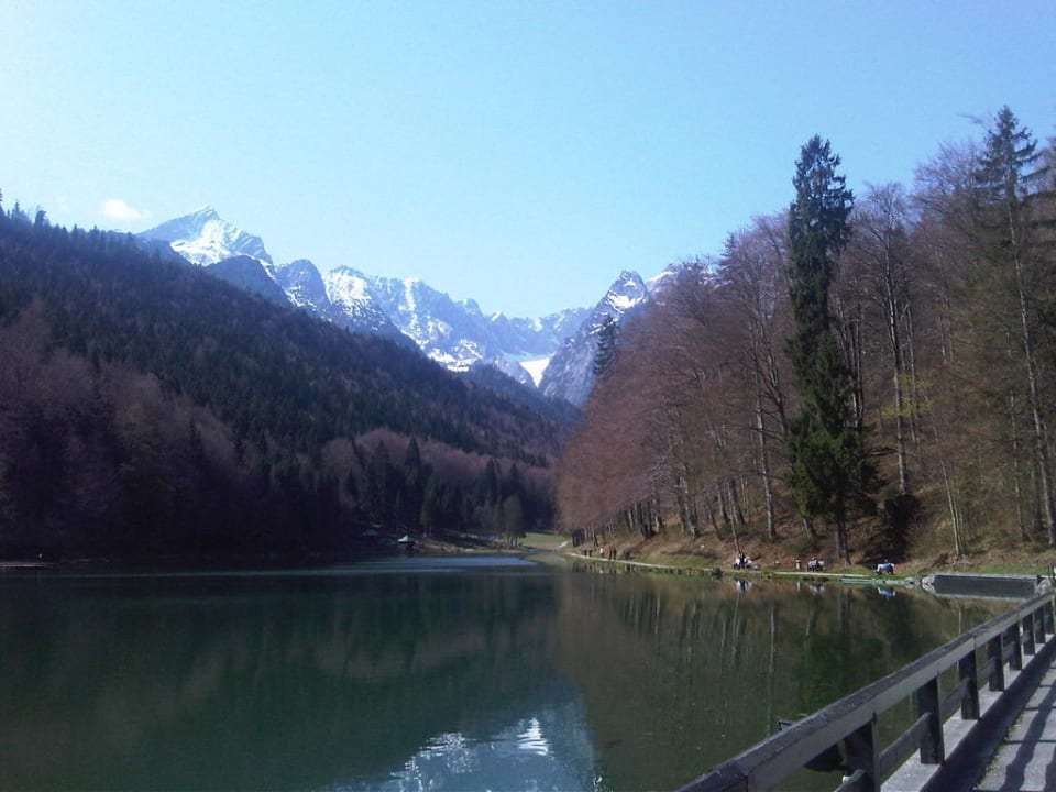 Blick auf den Riessersee Riessersee Hotel