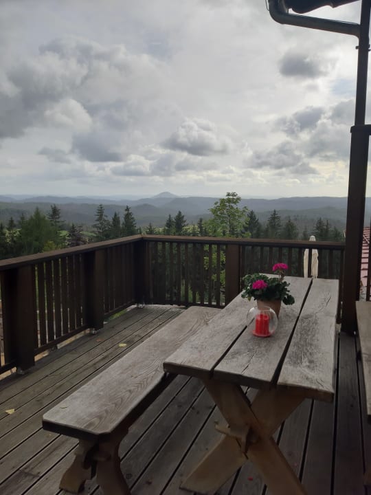 Ausblick Wachbergbaude Saupsdorf
