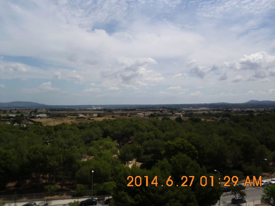 Blick auf das Hinterland BG Hotel Caballero
