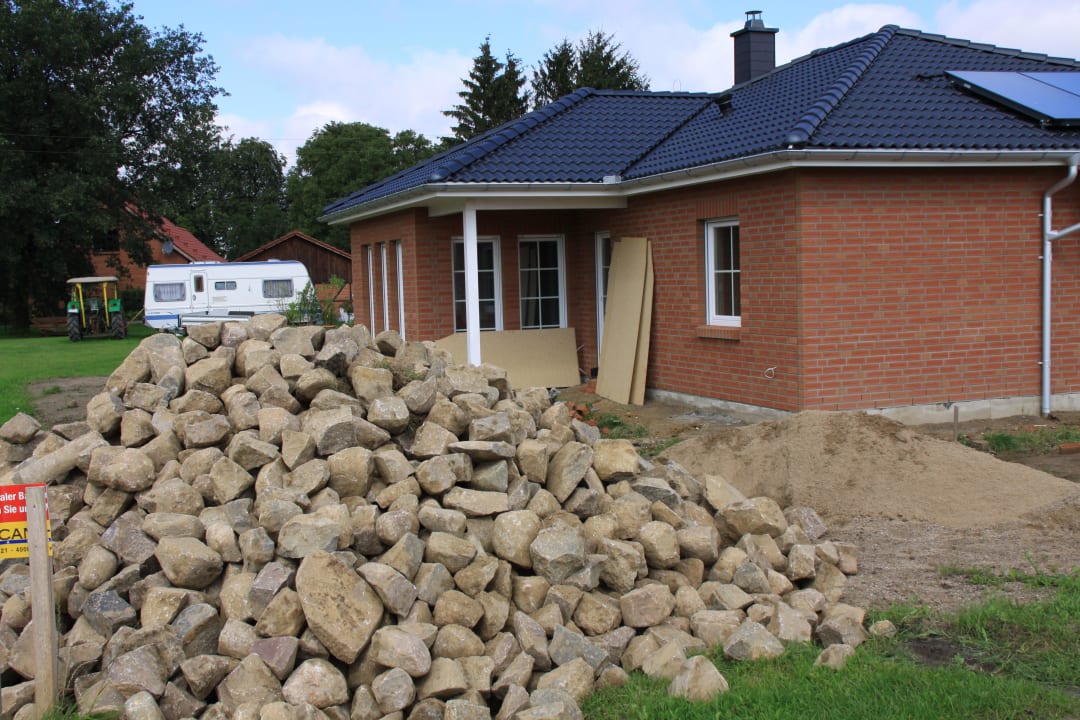 Rohbau Haus Frantje Außenanlage 2012 Haus Frantje