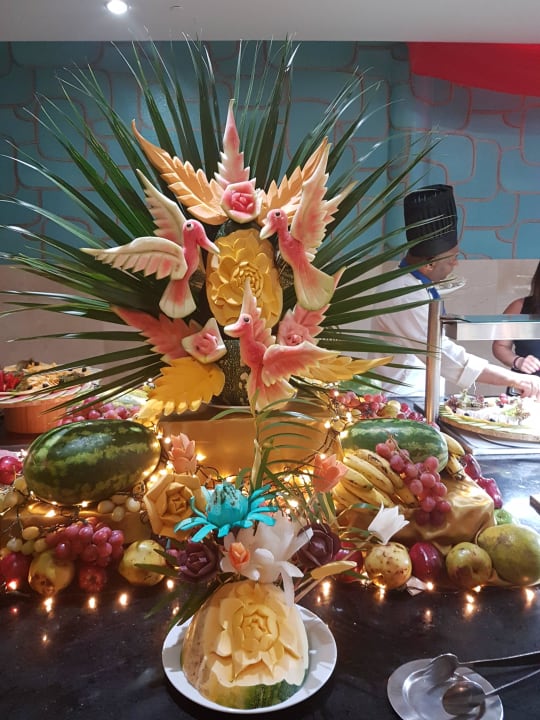 Deko aus Melonen Grand Palladium Select Bávaro Resort & Spa