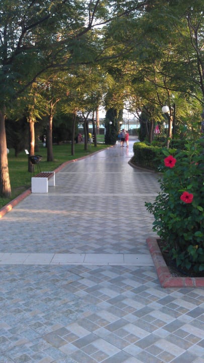 Der Weg zum hoteleigenen Strand Aydinbey Famous Resort