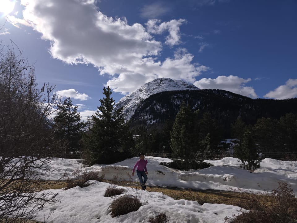 Ausblick Grand Hotel Kronenhof Pontresina