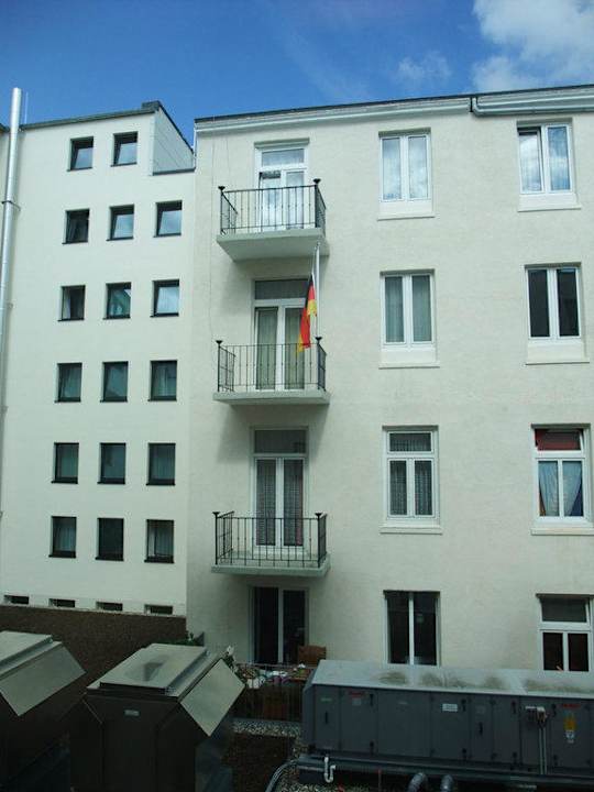 Ausblick aus dem 2.Stock Holiday Inn - the niu, Fusion Hamburg St. Georg