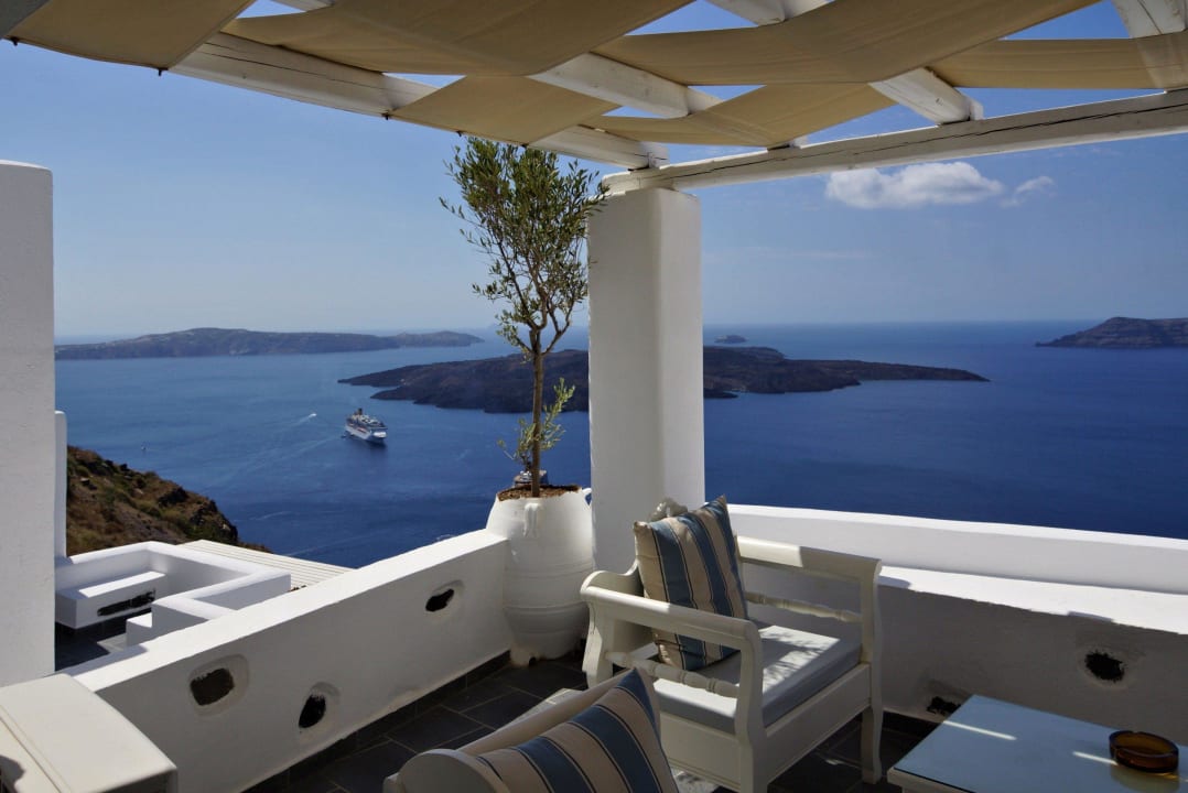 Ausblick vom Zimmer Hotel Agali Houses