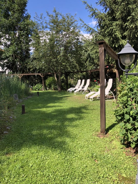 Gartenanlage Familienhotel Mozart