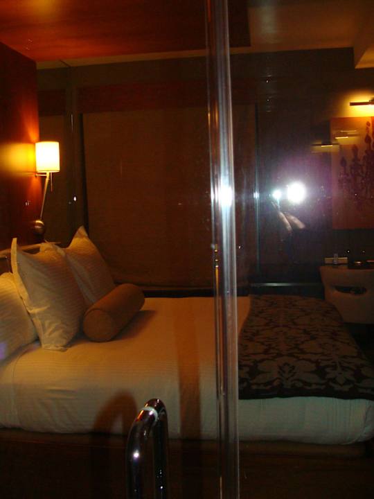 Blick von  der Dusche Hotel Andaz