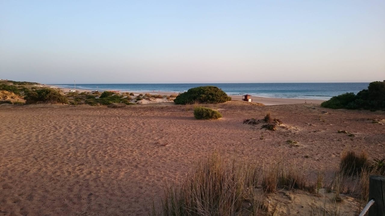 Bei Sonnenuntergang Hipotels Playa la Barrosa