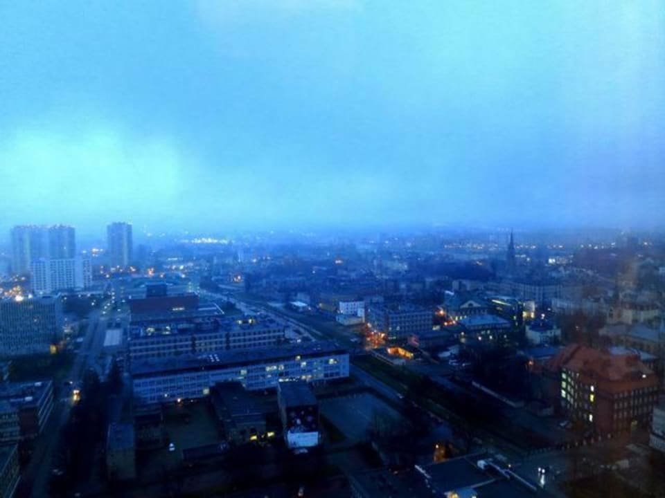 Ansicht nach Aussen zur Stadt Courtyard by Marriott Katowice City Center