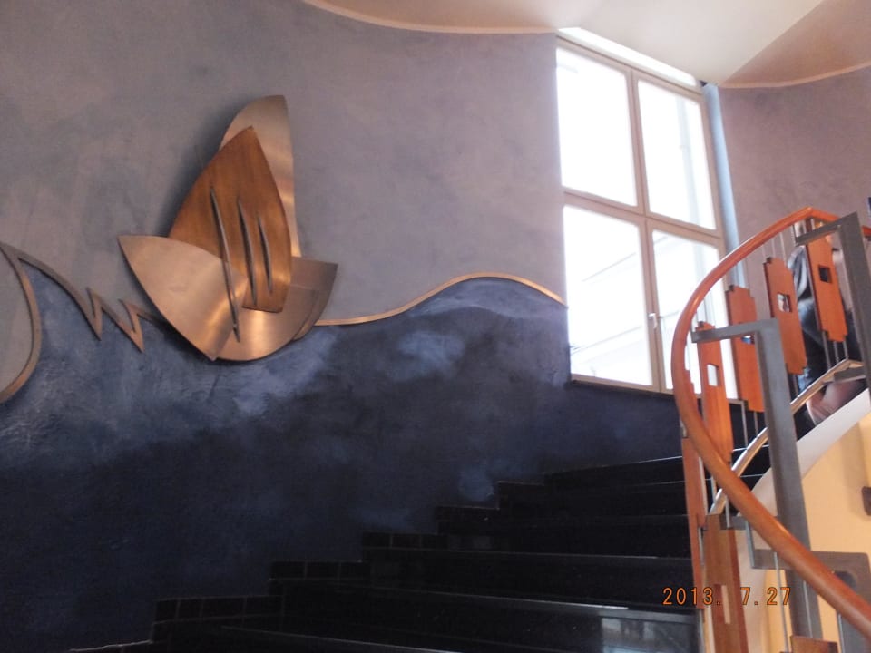 Treppenaufgang Haupteingang Ferienwohnung Seeschloß Heringsdorf, Appartement 6