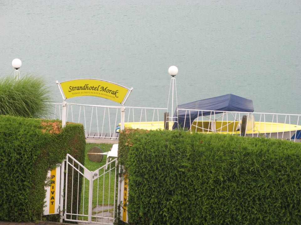 Blick auf Strandbad Strandhotel Morak