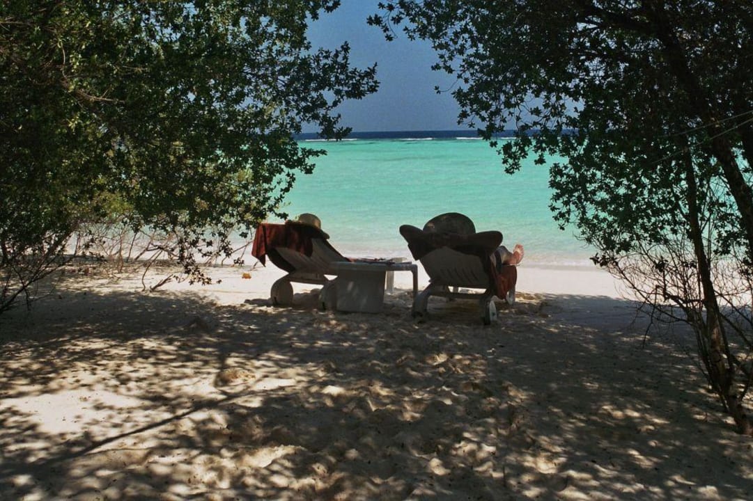 Unserer kleiner Strandabschnitt Thulhagiri Island Resort