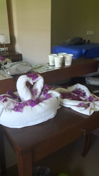 Dekoration unserer lieben Putzfrau Sunis Elita Beach Resort & Spa