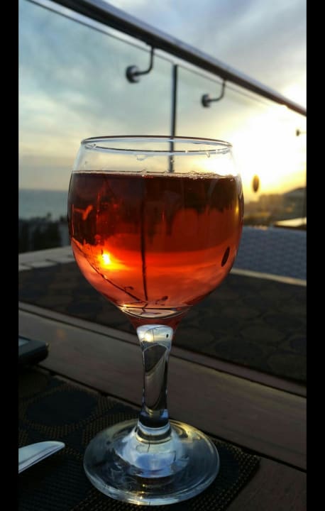 Abendstimmung auf der Dachterrasse  Side Su Hotel